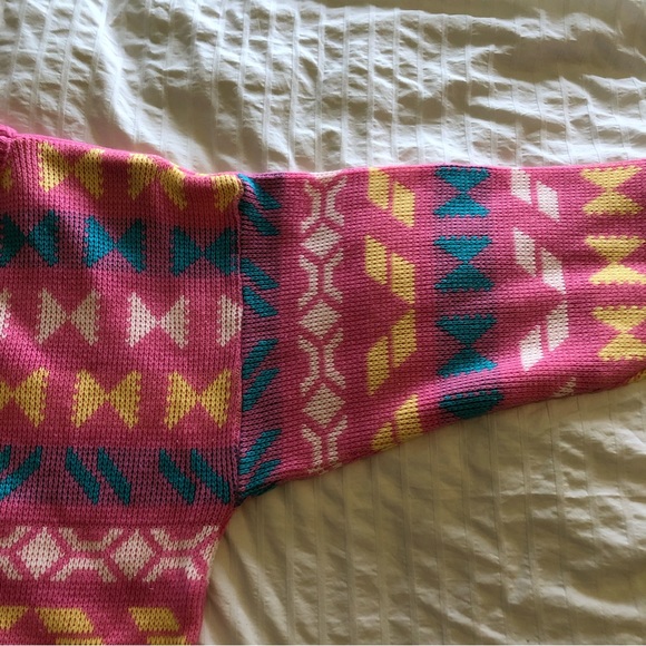 Vintage cotton candy pink sweater by Editions - Picture 4 of 5